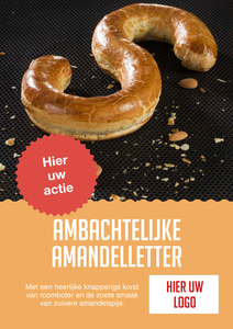 Ambachtelijke--amandelletter-poster-a2